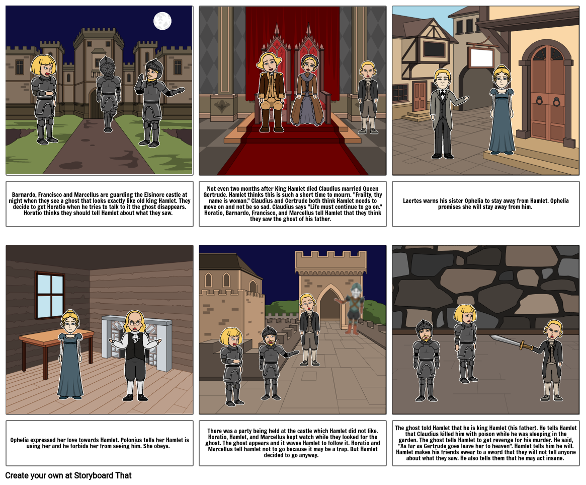 Hamlet Storyboard by 18b5409b