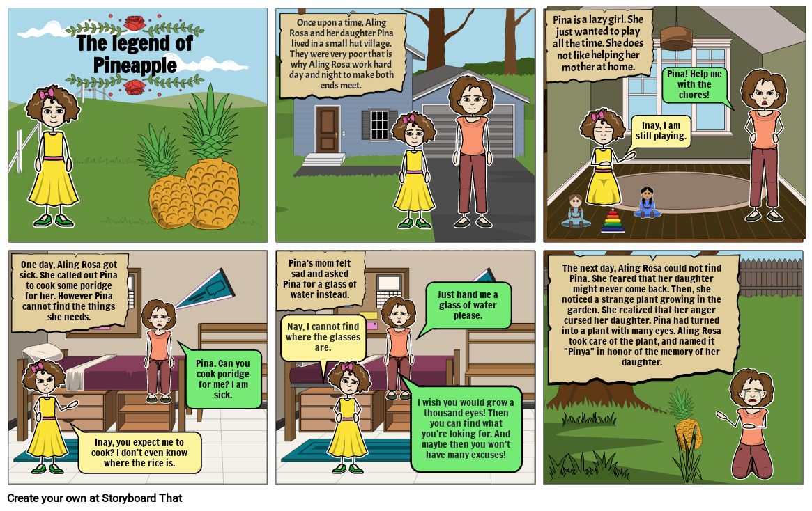 legend of pineapple Storyboard por 18b97526
