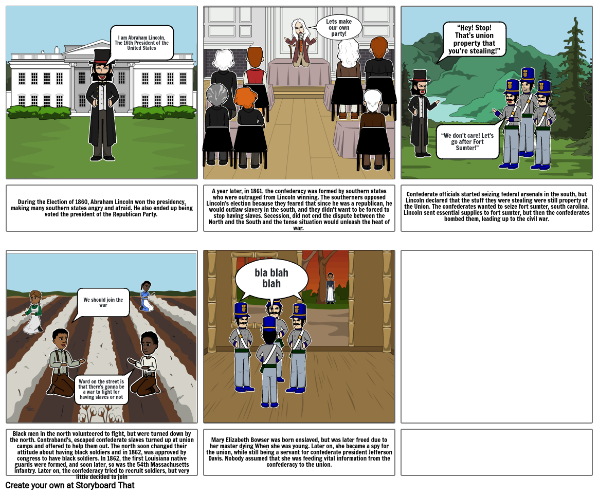 Emancipation Proclamation Comic Script
