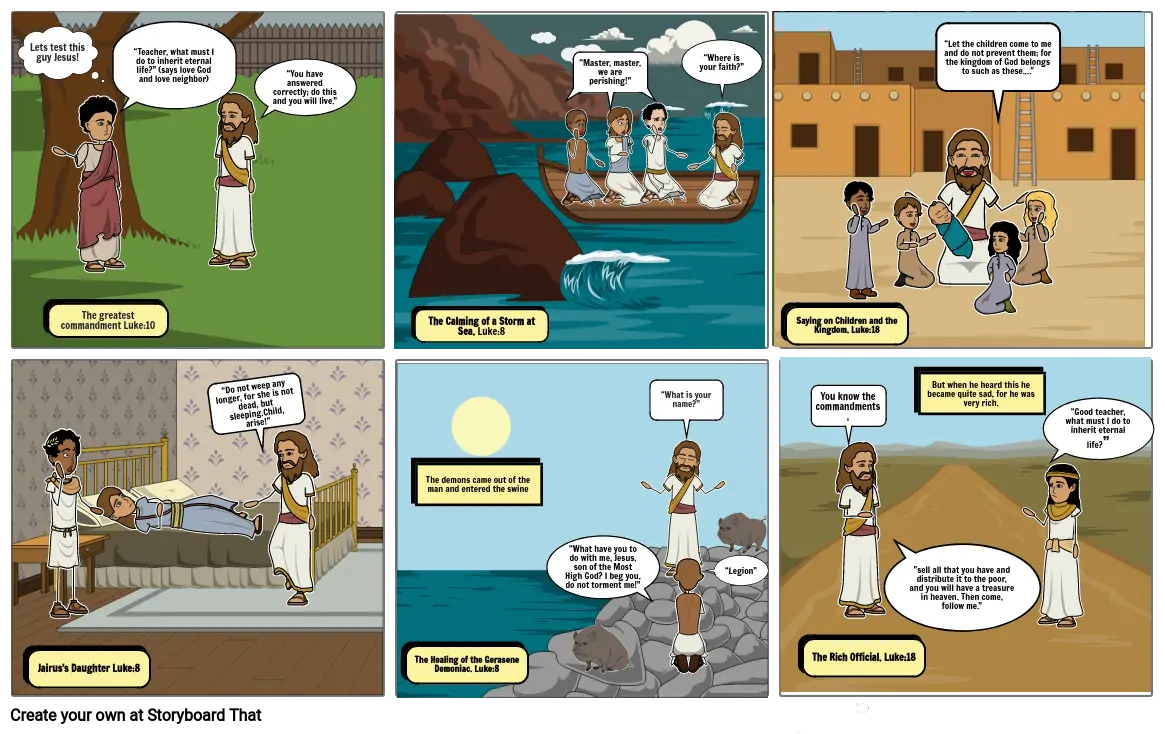 Unit 5 group discussion Jesus Storyboard