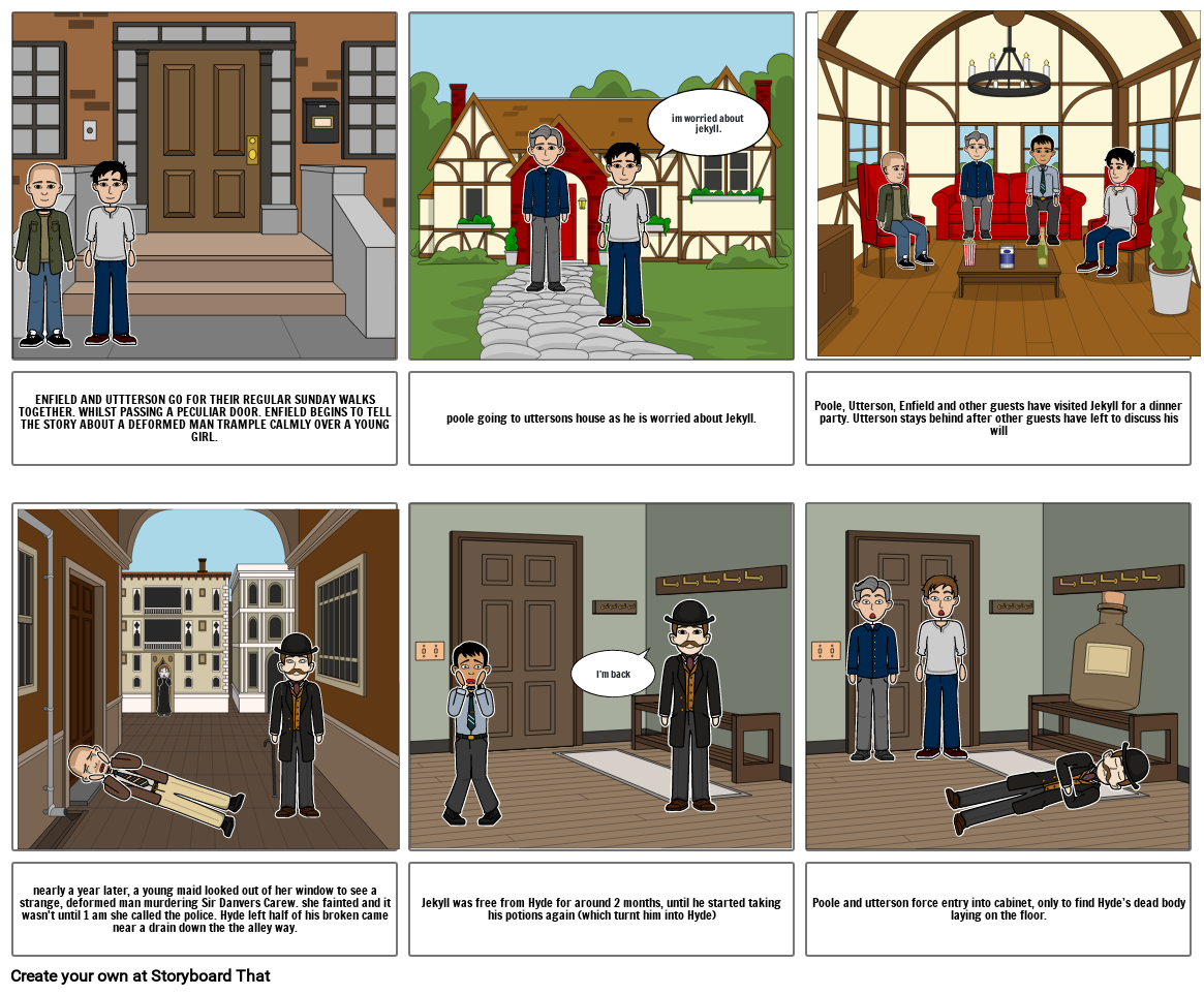 Jekyll and Hyde storyboard Storyboard by 18hunter