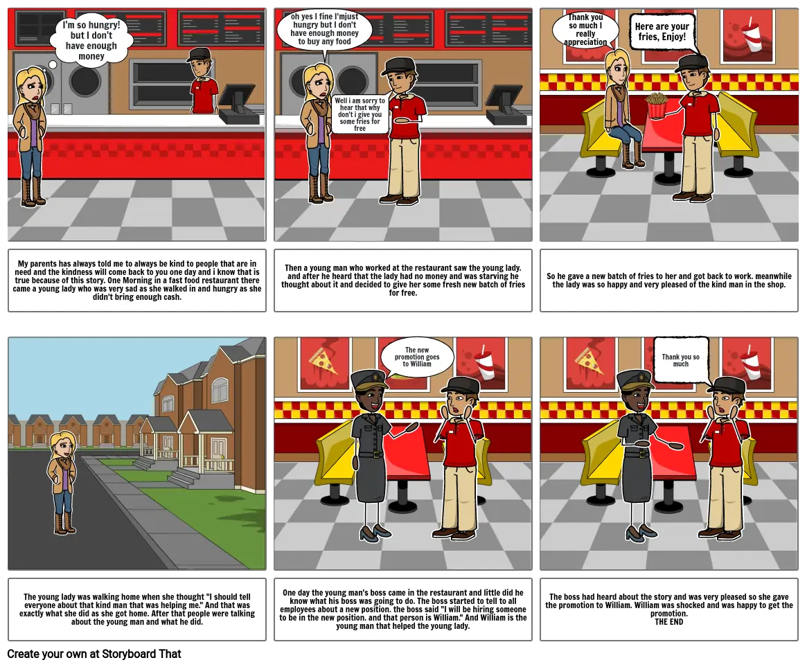 English narrative writing storyboard