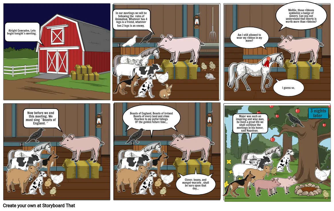 Animal farm comic strip