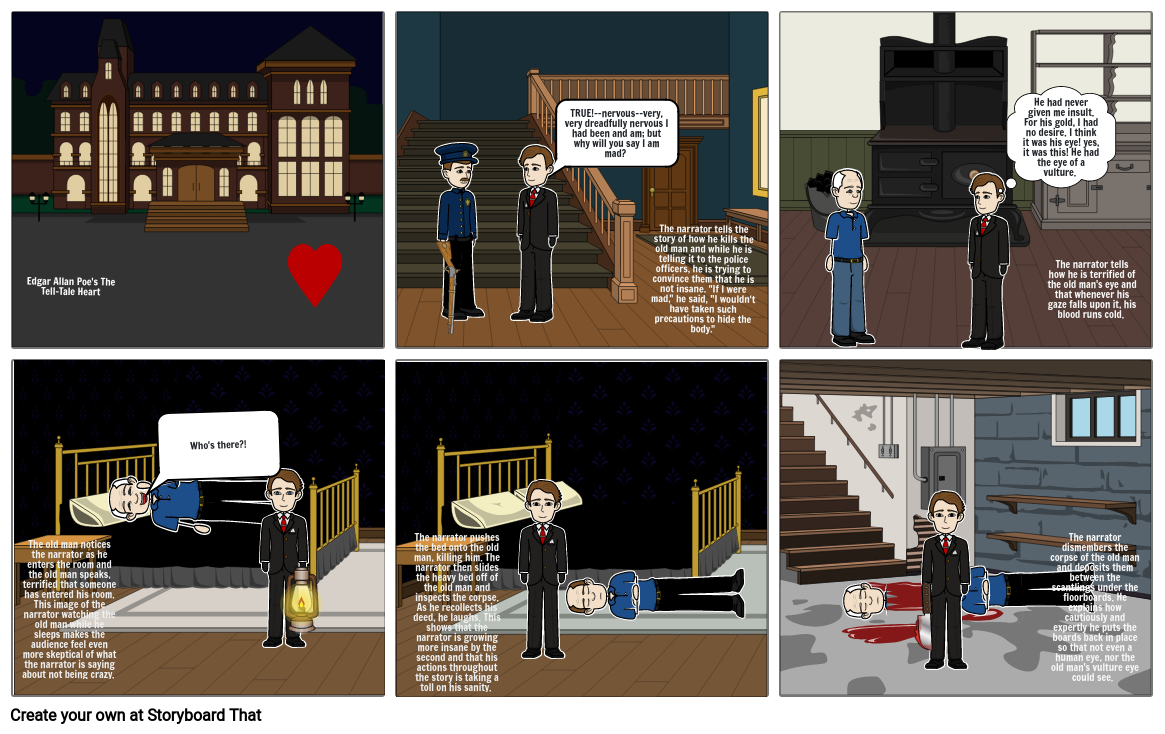 Edgar Allan Poe Culminating Project Storyboard