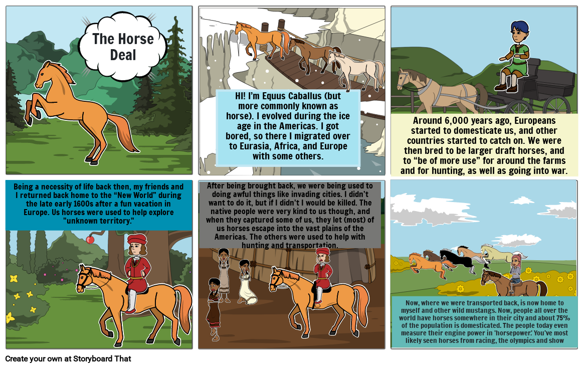 &quot;The Horse Deal&quot; Columbian Exchange Project