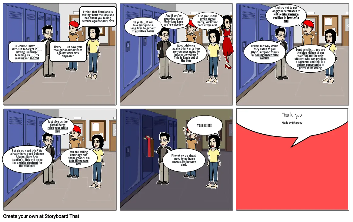 Comic Strip using idiom