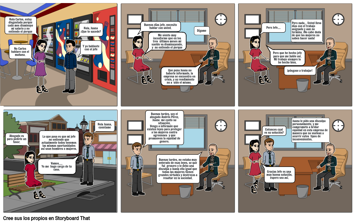 MALTRATO LABORAL Storyboard by 1a90097f