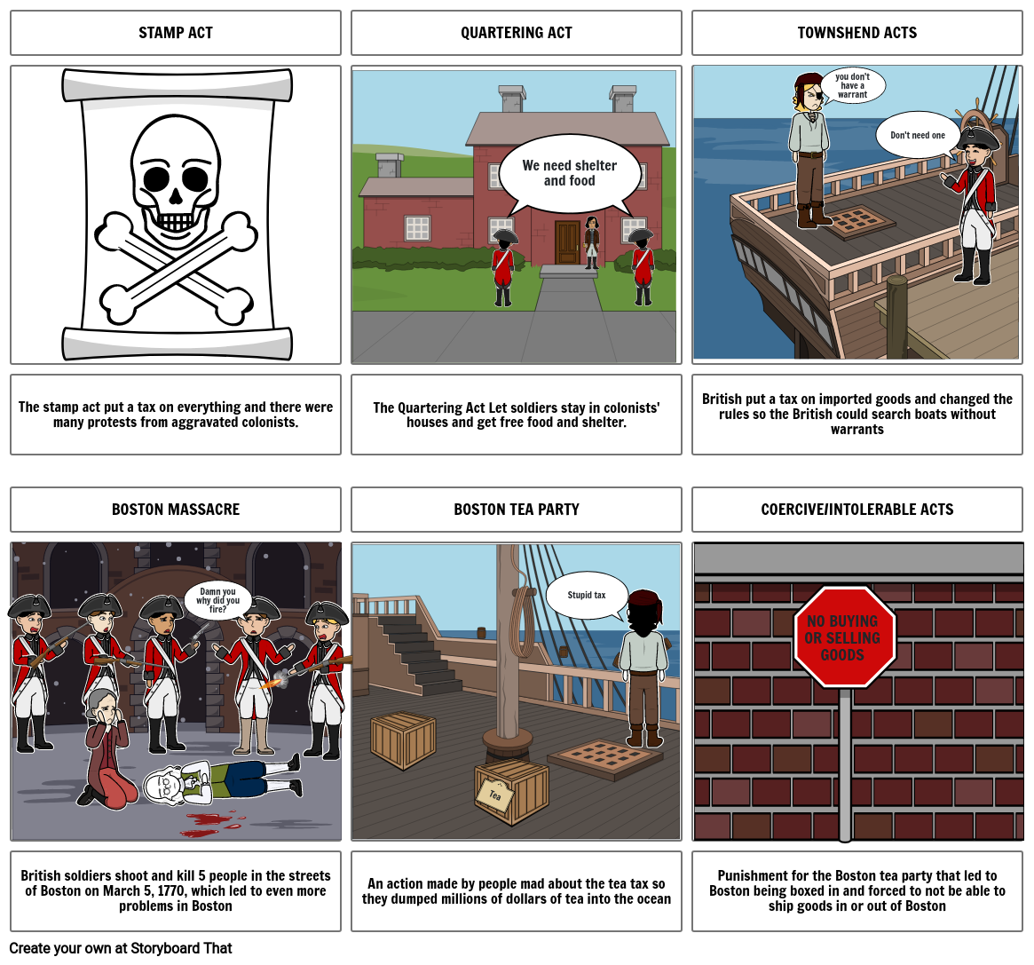 Causes of the revolution Storyboard by 1a9b3b6c