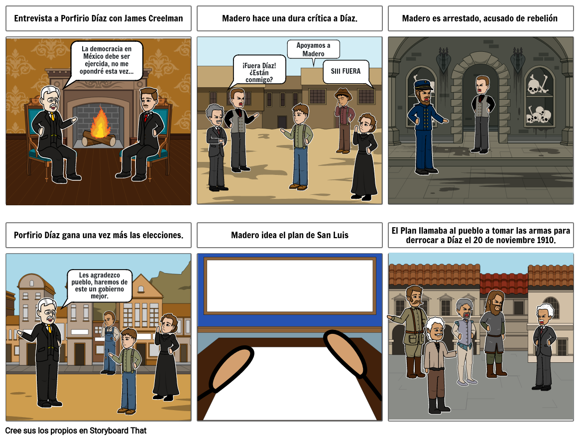 Grupos revolucionarios Storyboard by 1bb367b6