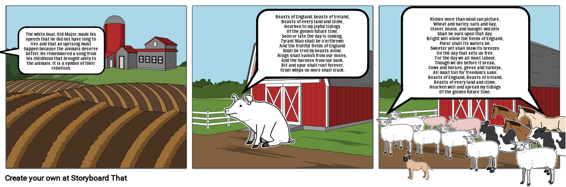 Animal Farm Scene Storyboard par 1bd9c411