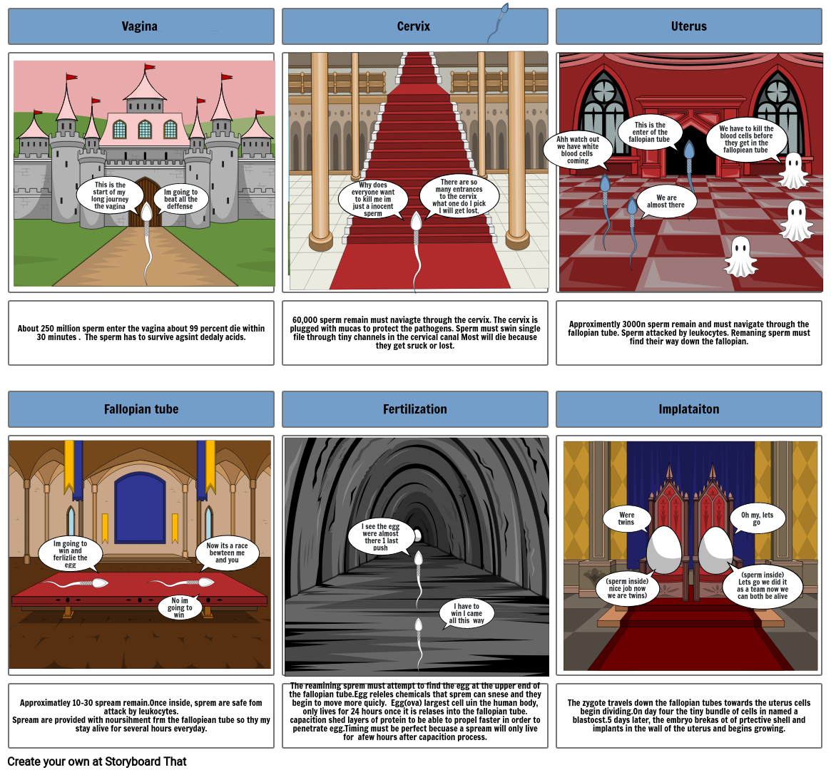 journy of sperm Storyboard by 1be3ccc6