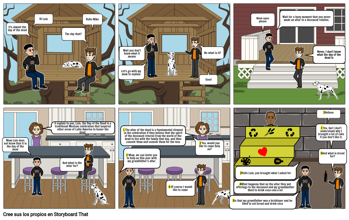 UNIDAD DOS DE INGLES HISTORIETA Storyboard by 1c498a32