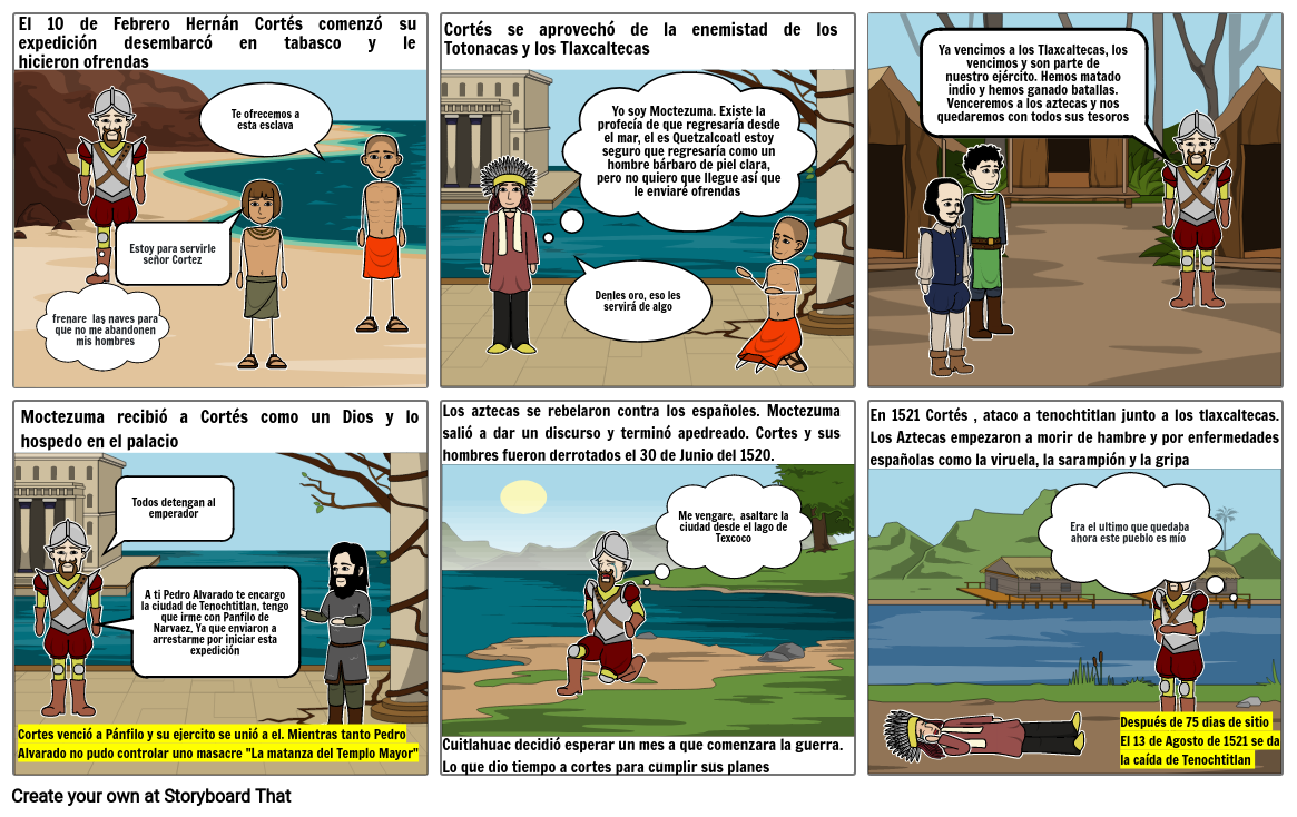 La conquista Storyboard by 1c571ebd