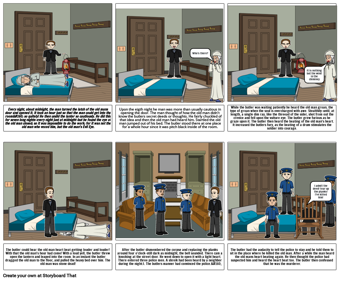 Literature Comic Project Storyboard by 1cddb9e9