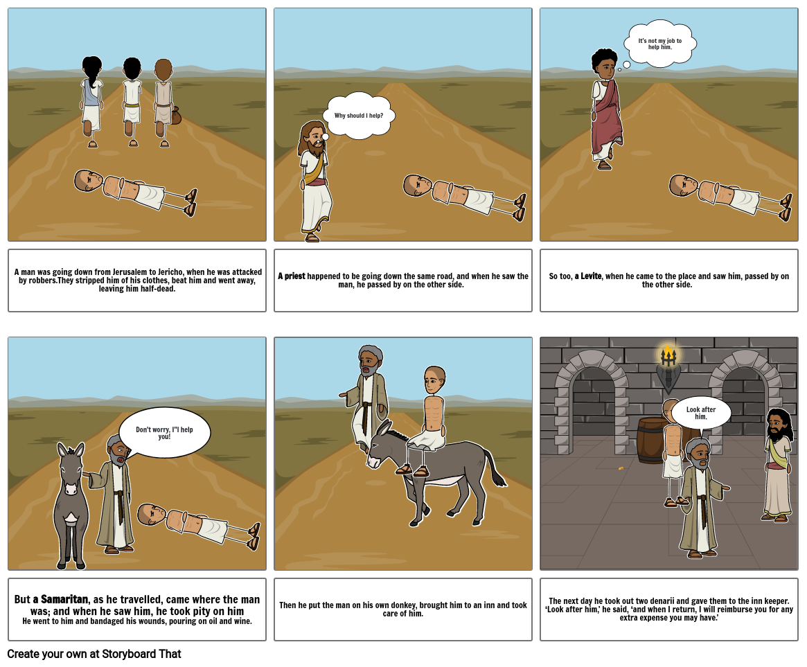 The Good Samaritan Storyboard By 1cead594