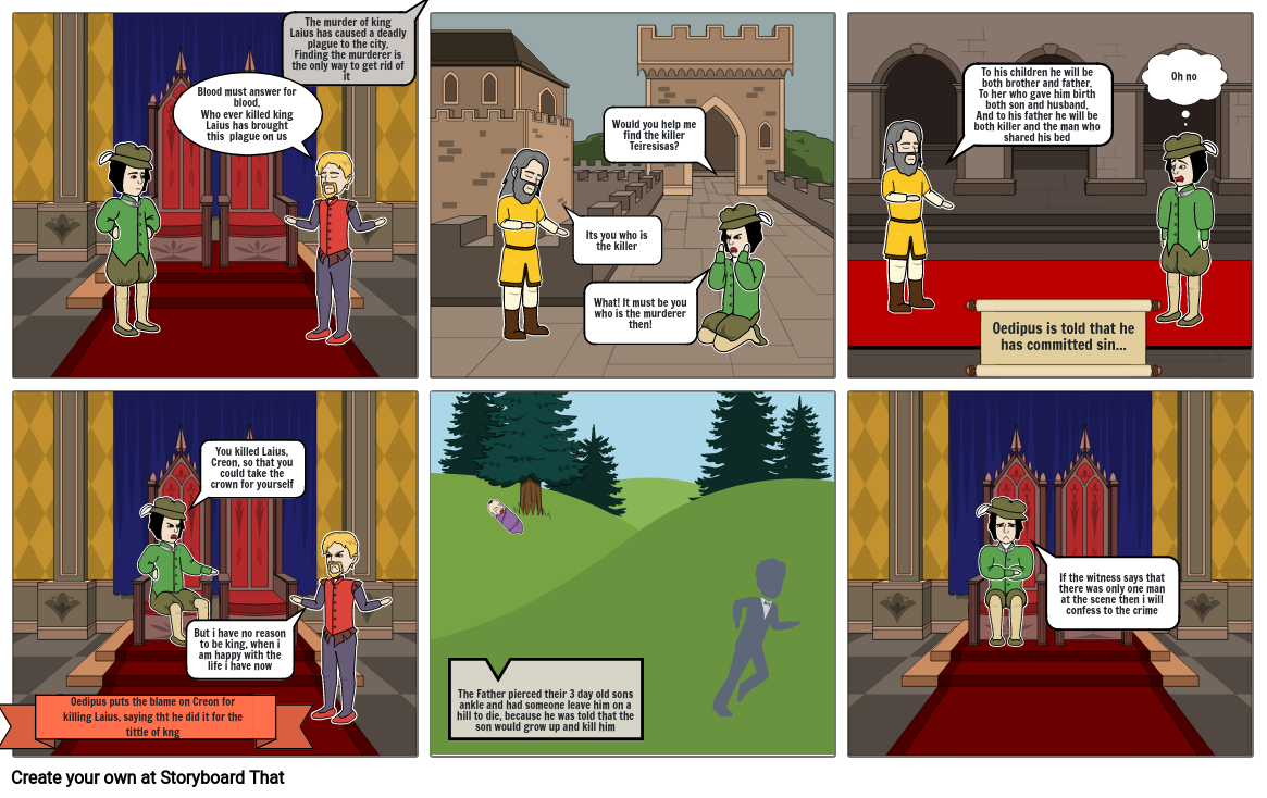 Oedipus the king Storyboard by 1d987b7d