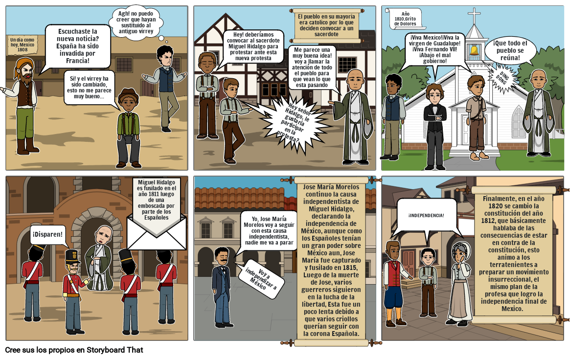 Independencia De Mexico Storyboard By 1da64320 7920