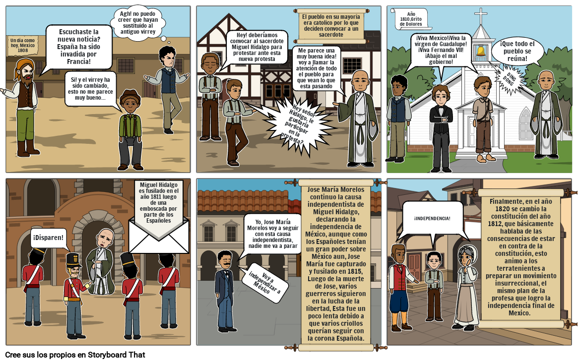 Independencia De Mexico Storyboard By 1da64320 5851