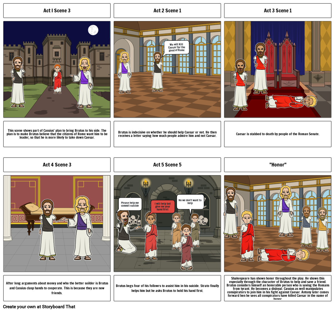 Julius Caesar Storyboard By 1df87f51