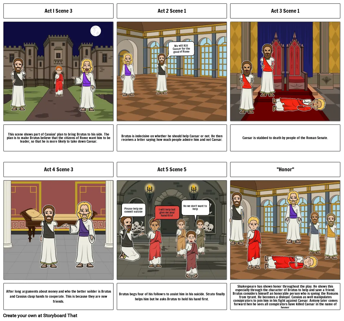 Julius Caesar Storyboard By 1df87f51