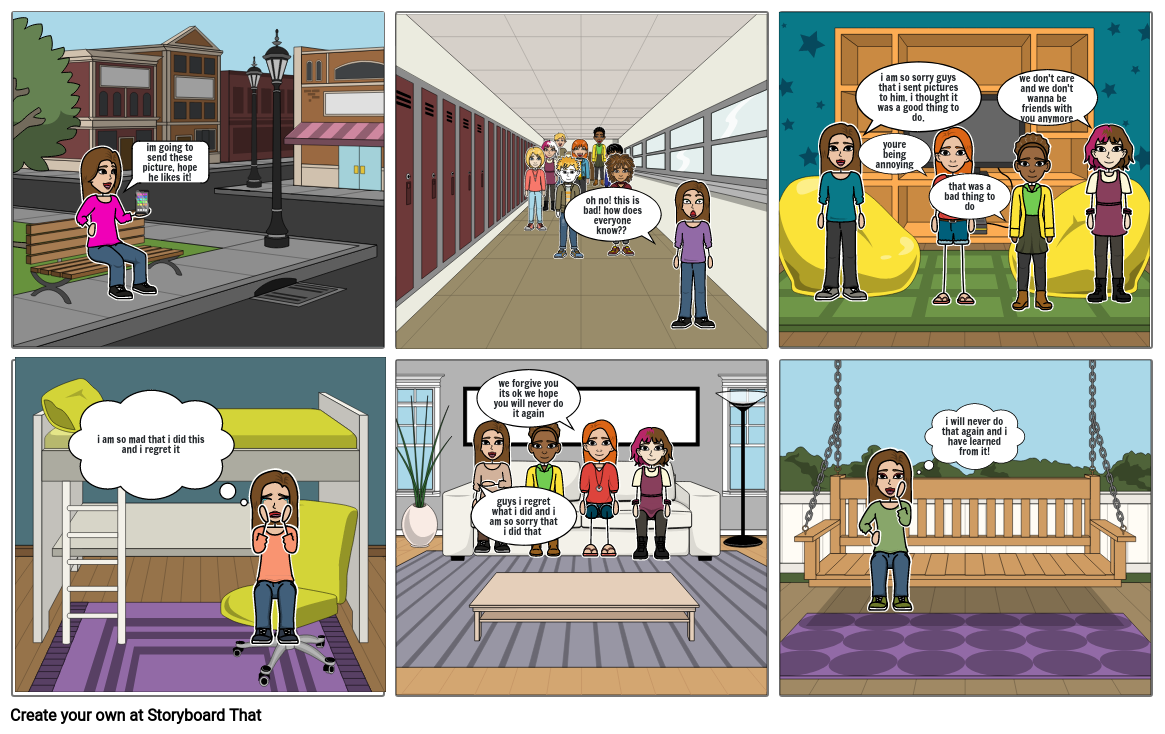 digital citizenship comic storyboard