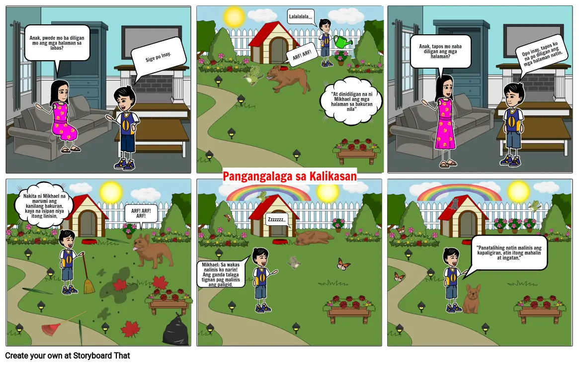 Pangangalaga Sa Kalikasan Storyboard By 1e7501cf