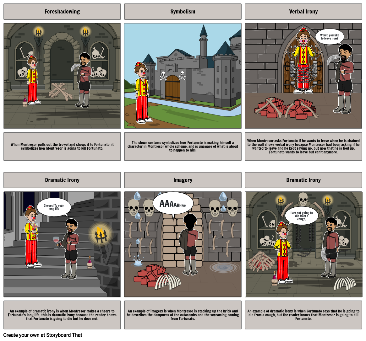 Literary Terms Storyboard by 1e7dbf59
