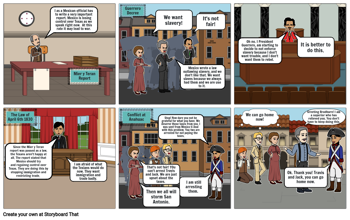 causes-of-the-texas-revolution-storyboard-by-1e82997727076