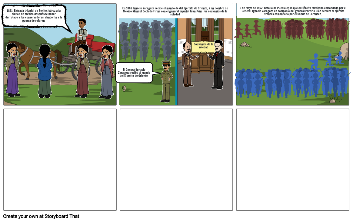 Segunda Intervencion Francesa Storyboard By 1ebd787e