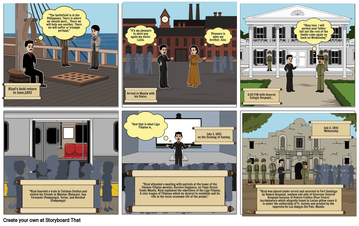 Jose Rizal Storyboard por 1edef1a1