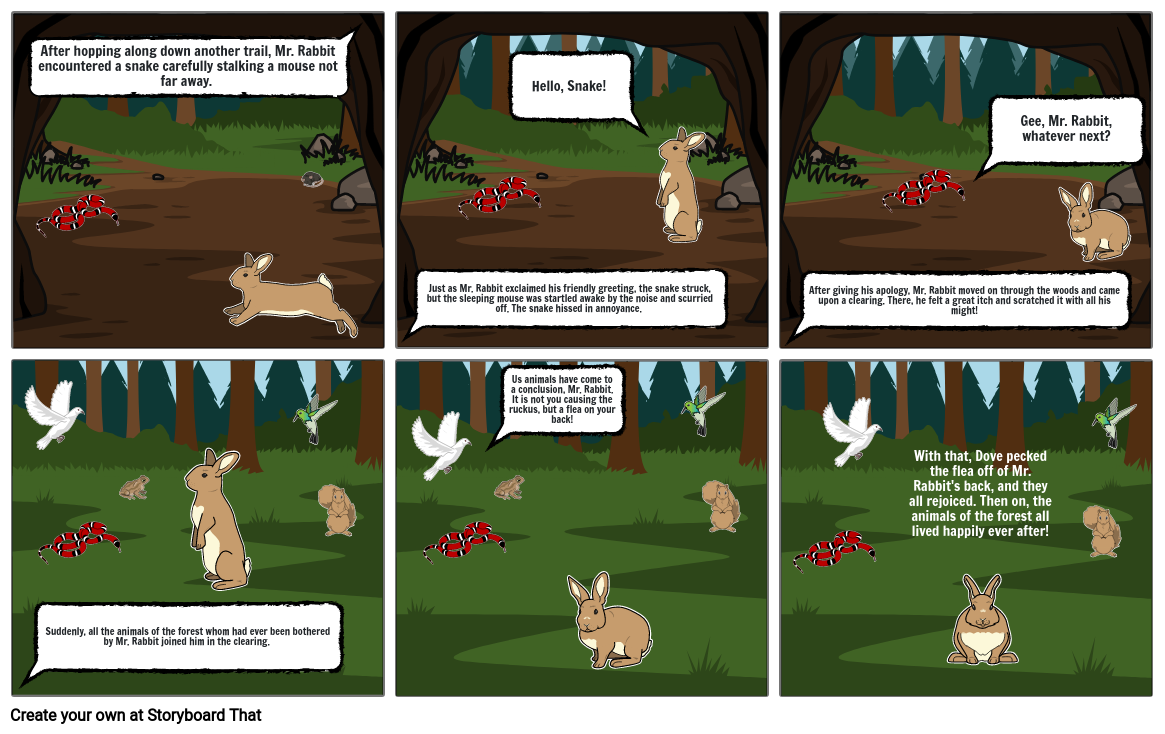 Gee, Mr. Rabbit, Whatever Next? (continued) Storyboard