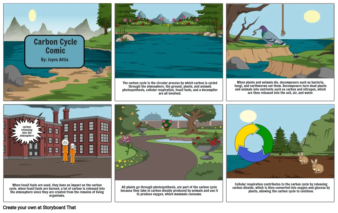 Carbon Cycle Comic By: Joyes Attia