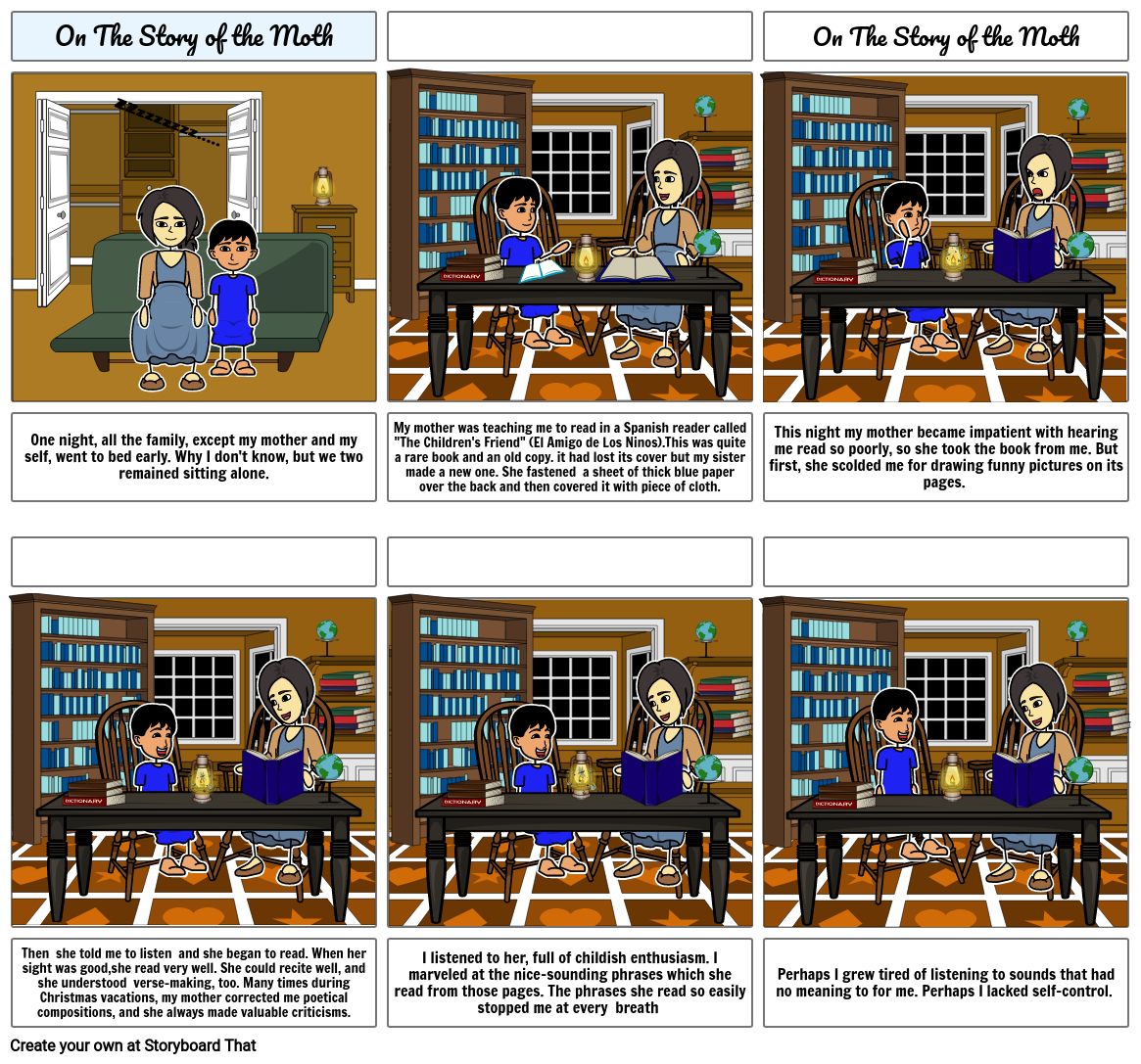 on the story of moth Storyboard by 1f49857c