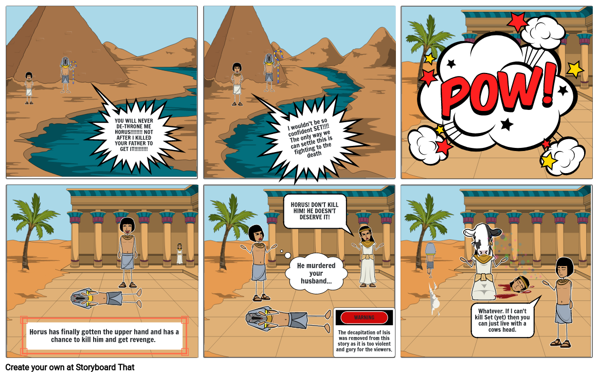 Egyptian Comic Strip Storyboard By 1f6b8c6e