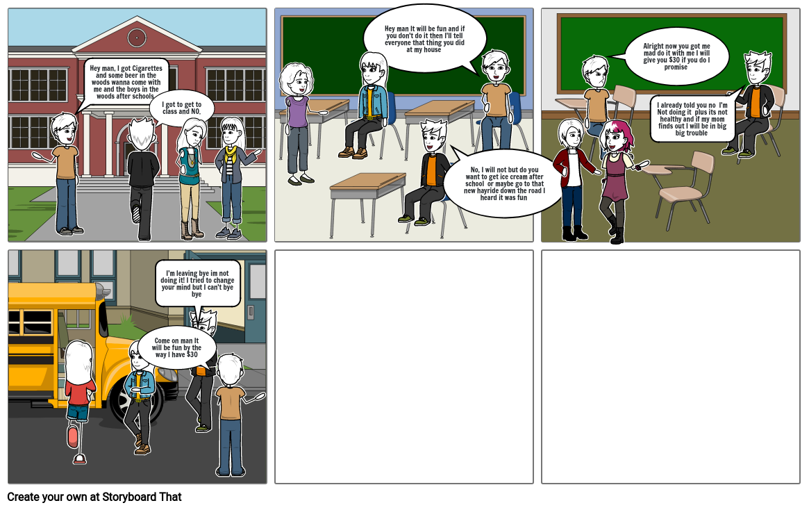 Peer Pressure Storyboard by 1f76d532