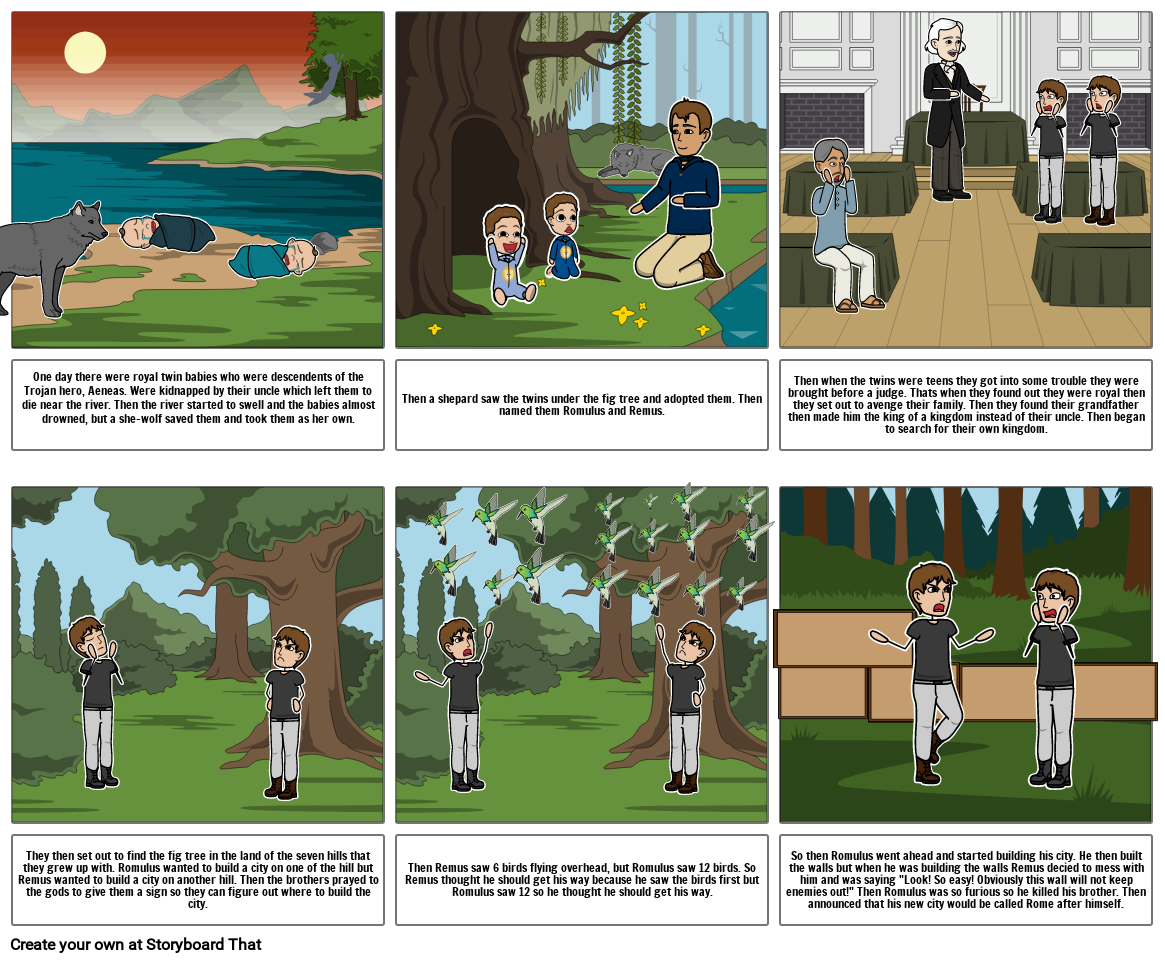 Romulus And Remus Storyboard By 1fb7ca1a