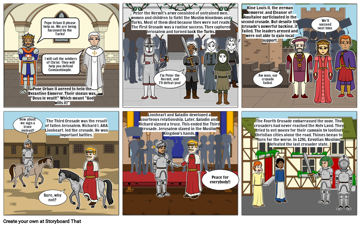 the 4 crusades by Allison K Storyboard por 1fc88a86