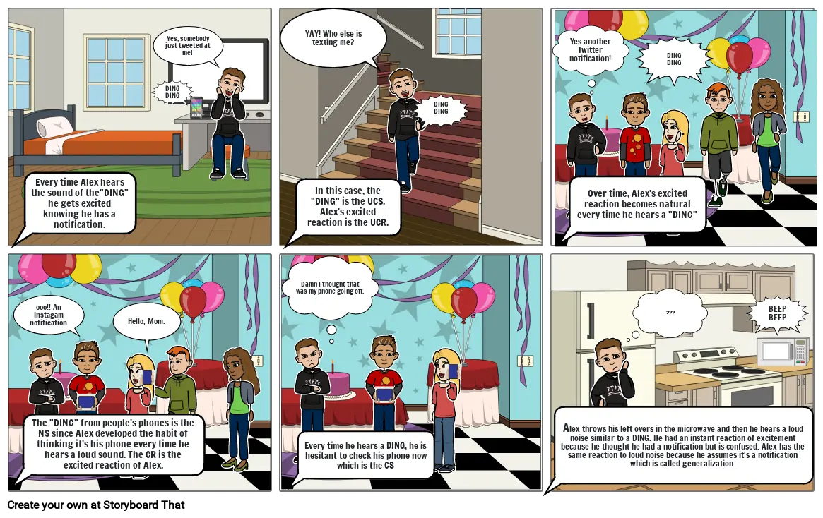 Classical Conditioning Story Board