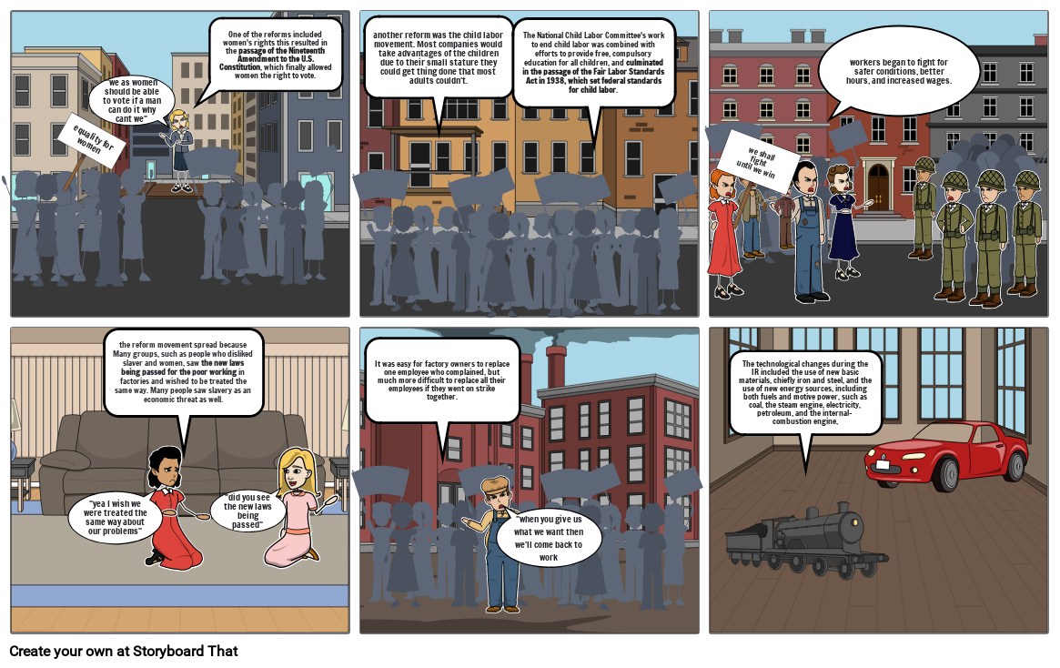 industrial revolution Storyboard by 2000008443