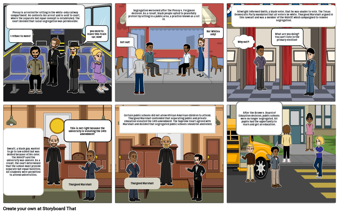 The Segregated South Storyboard por 2000160446