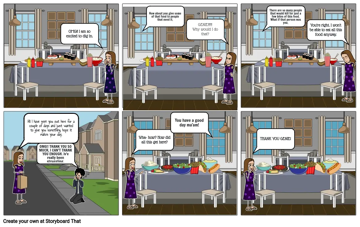 Human dignity comic strip.