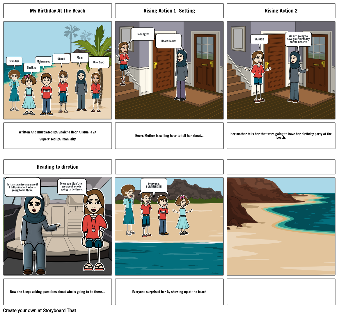 my-birthday-at-the-beach-storyboard-by-20210176