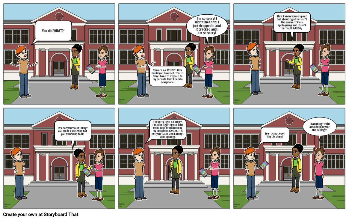 Positive vs. Negative Reaction Storyboard by 20306159