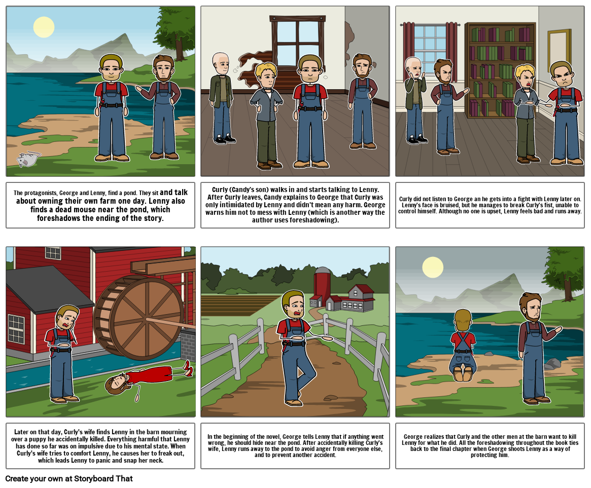 mice and men Storyboard by 2034316e