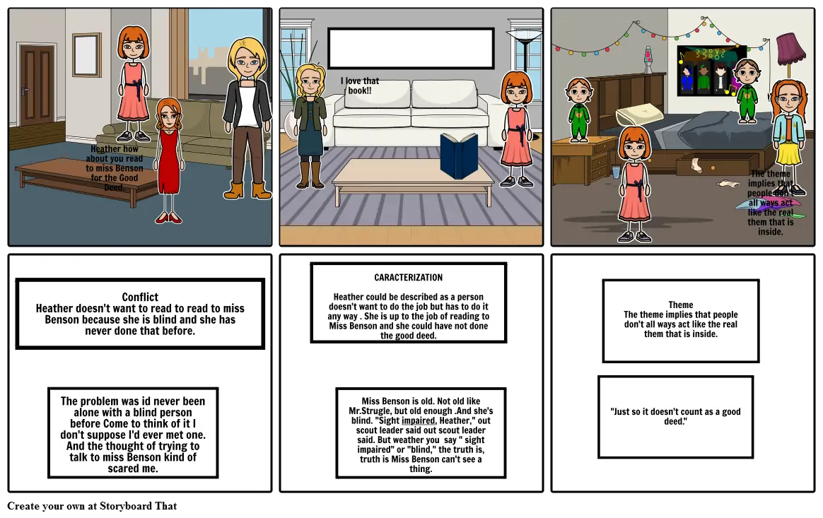 The Good Deed Storyboard