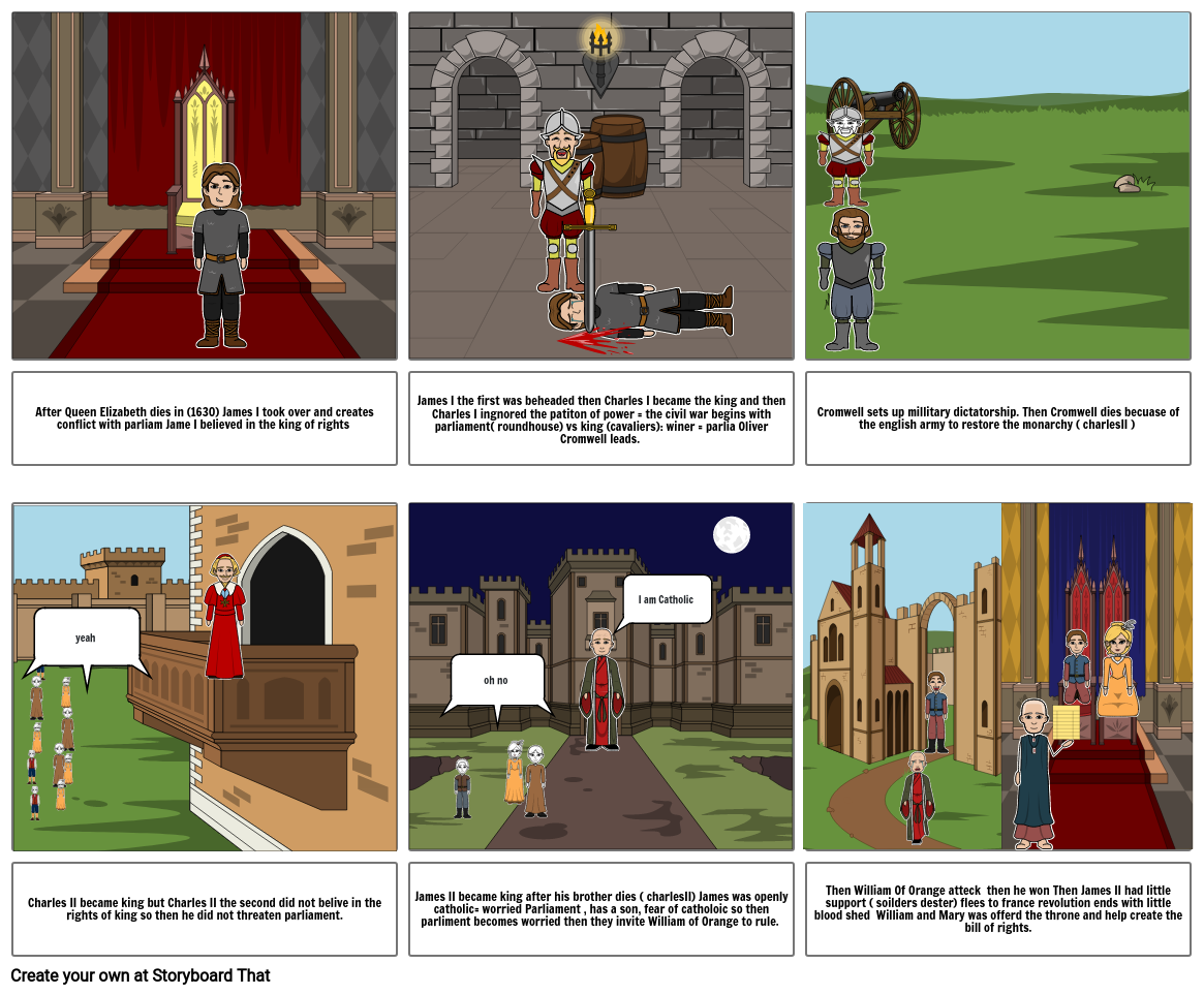 English war and revolution Storyboard por 211faef4