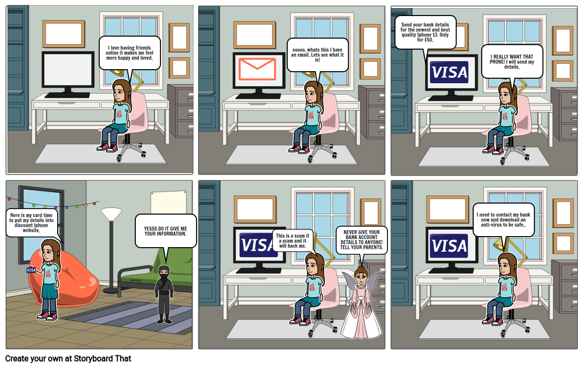 E-safety Year7 Comic Strip