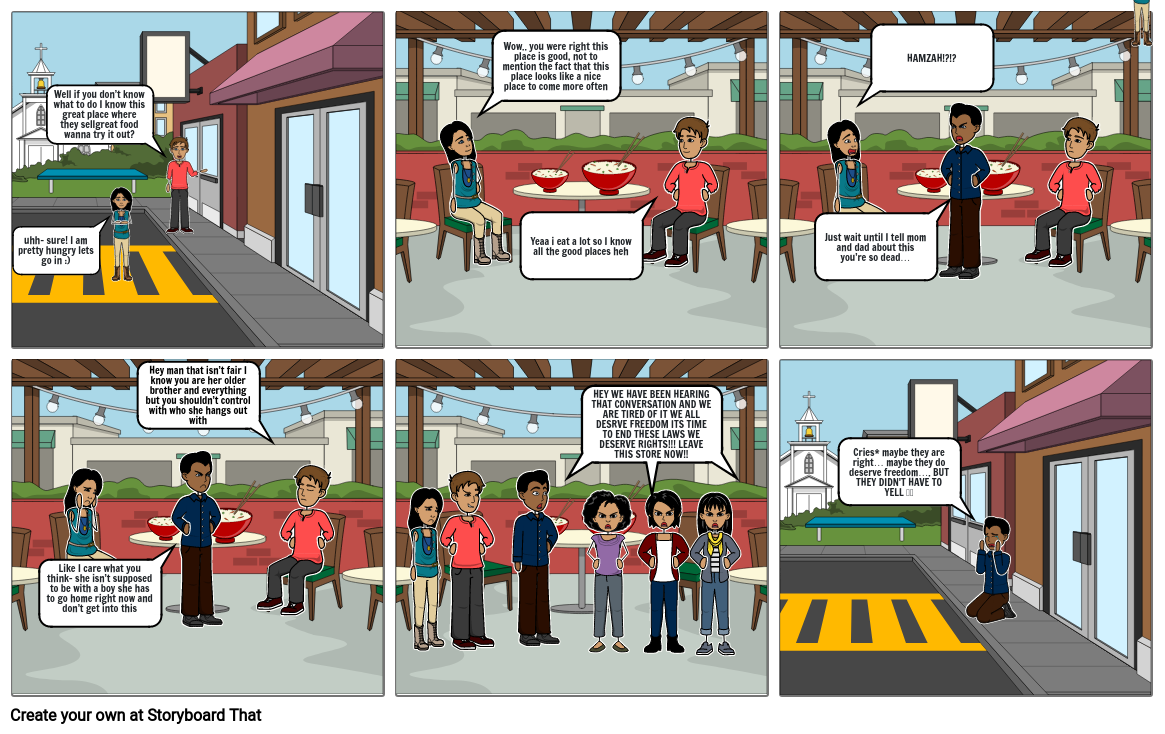 Racial inequality Storyboard by 2184ac9d