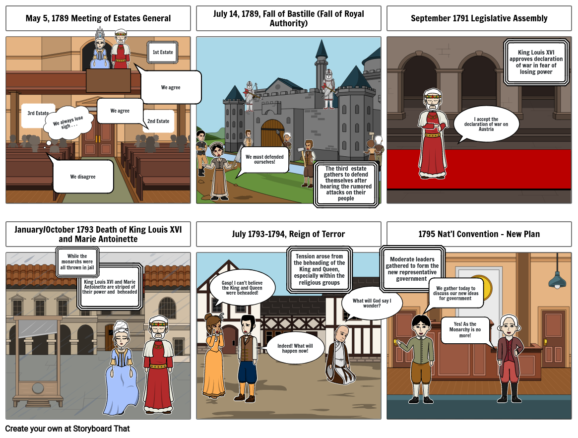 French Revolution Storyboard by 218c5246