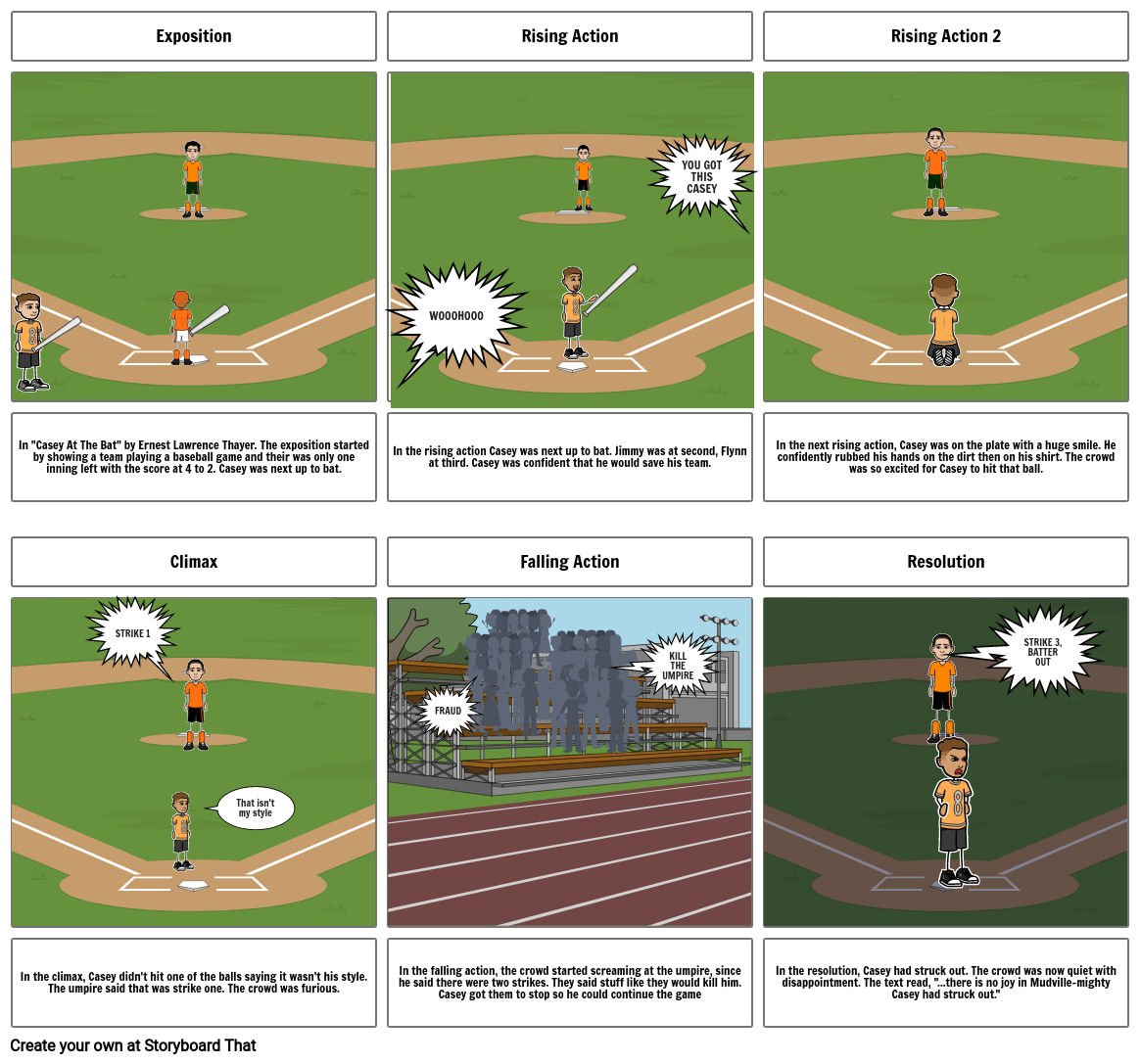 Casey At The Bat Storyboard by 21c1fb06